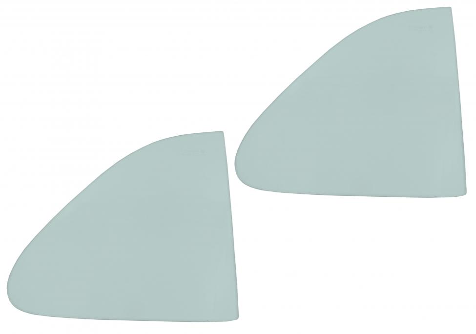 Tuuletusikkunan lasit, vihreä, tummennettu