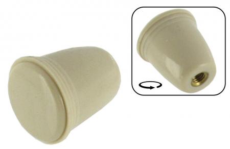 Choke- ruitenwisser- lichtschakelaar of asbak knop ivoor