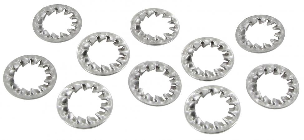 Anilhas de bloqueio serrilhadas internas M8