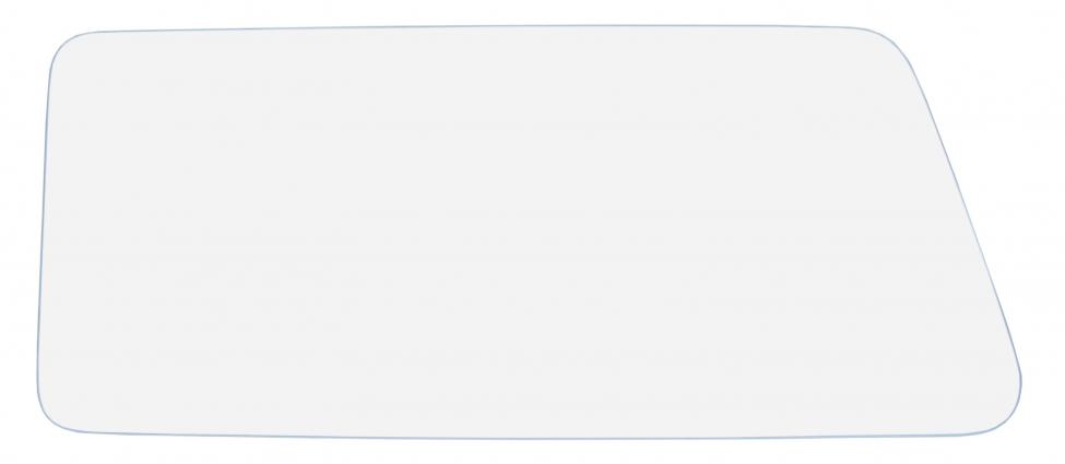 Achterste zijruit blank glas
