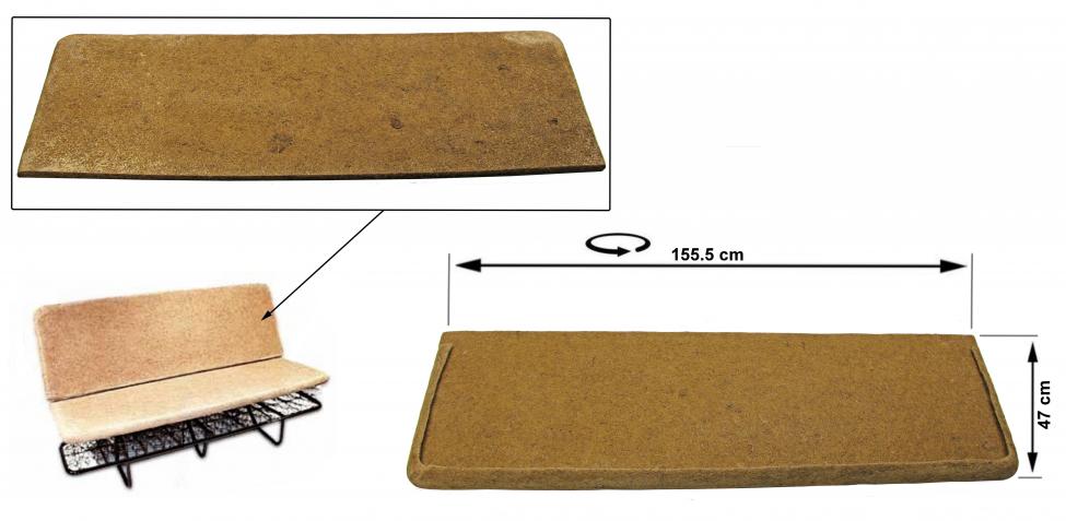 Pehmuste hevosenkarvaa, selkänoja, takapenkki