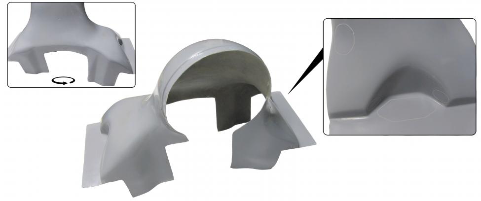 Porsche-tyylinen puhallinkotelo, 260 mm tuulettimelle