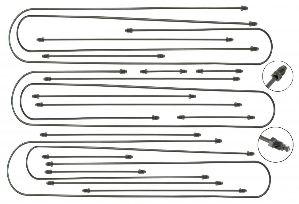 Conjunto de tubos de travões (18 peças)