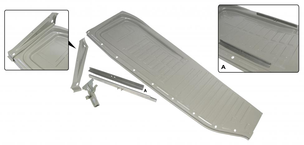 Lattiapelti täydellinen (1.2 mm paksua peltiä), oikea