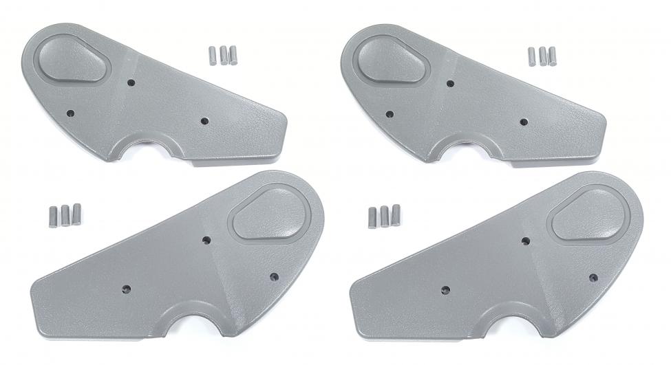 Istuimen sivupeitelevy sarjaa kohti harmaa (4 kpl)