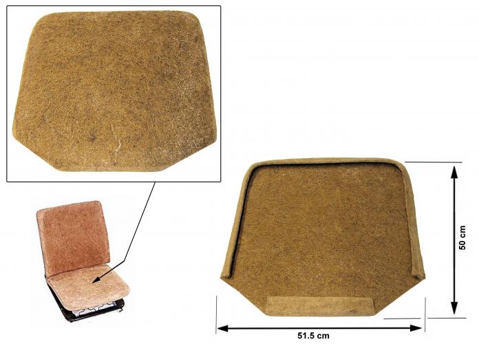 Etuistuimen pehmuste (meriheinä), istuinosa