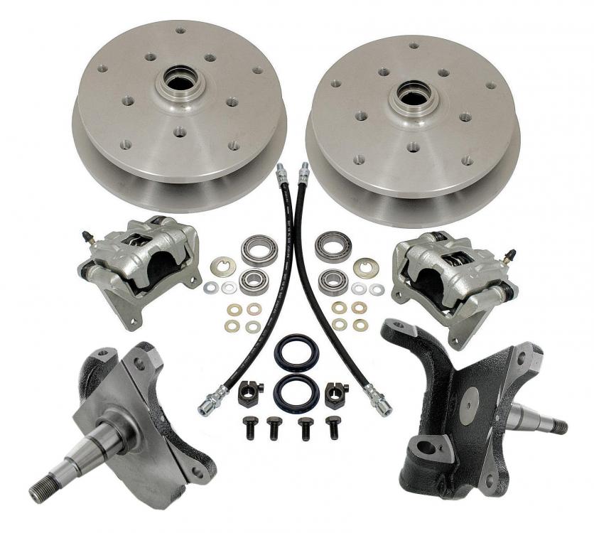 Verlaagde spindels schijfrem set voorzijde