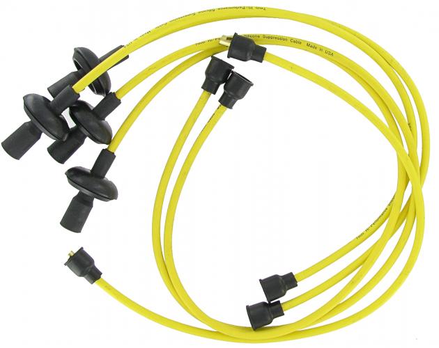 Sytytysjohdinsarja high performance, keltainen, 7 mm
