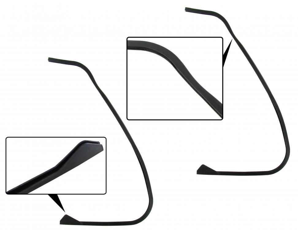 Borracha de vedação entre o vidro e o quadro da janela de ventilação