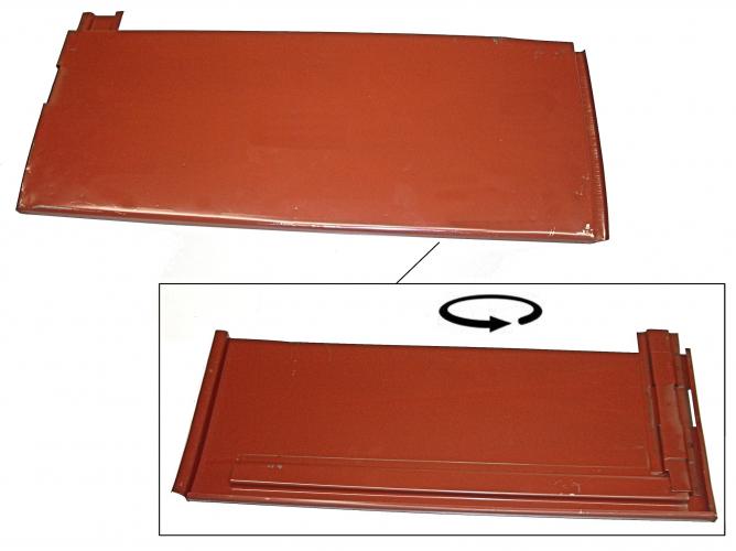 Tavaraluukun ulkopaneeli, jossa on vahvistus (takana)