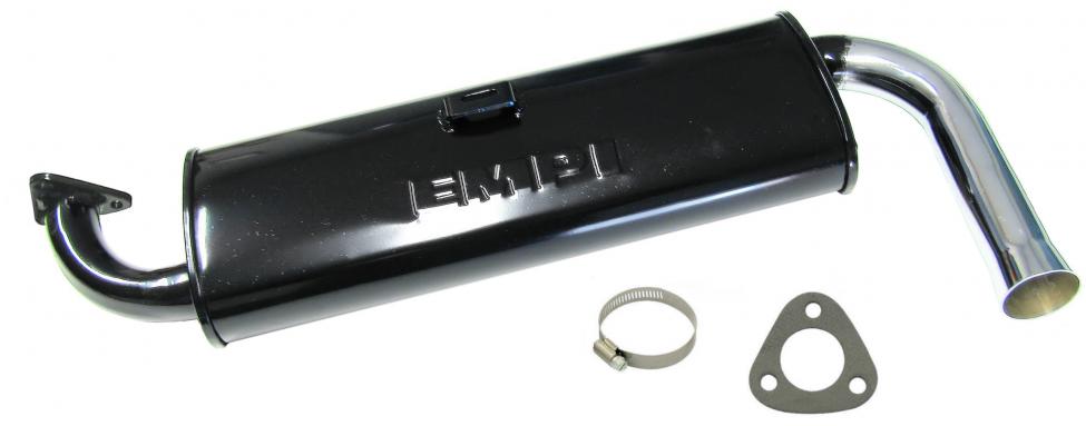 Yksittäinen hiljainen pakkausvaimennin (musta kuljetusmaali)