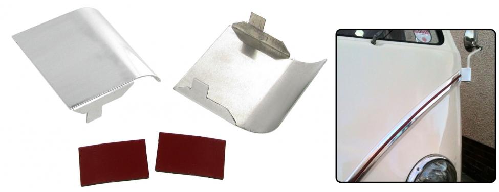 Saranasuojat, kiillotettua alumiinia