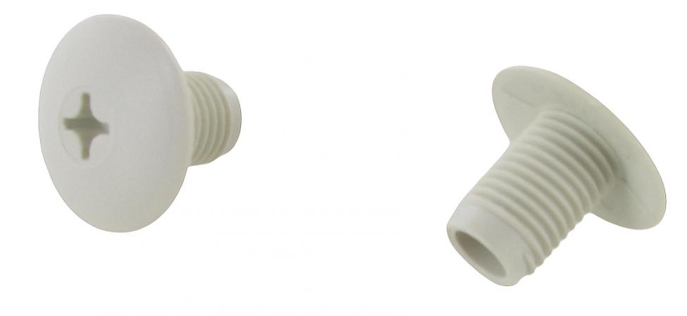 Boulons de fermeture pour trou de ceinture de sécurité, blancs