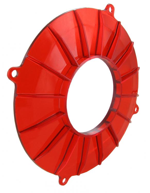 Laturin taustapellin koriste, punainen