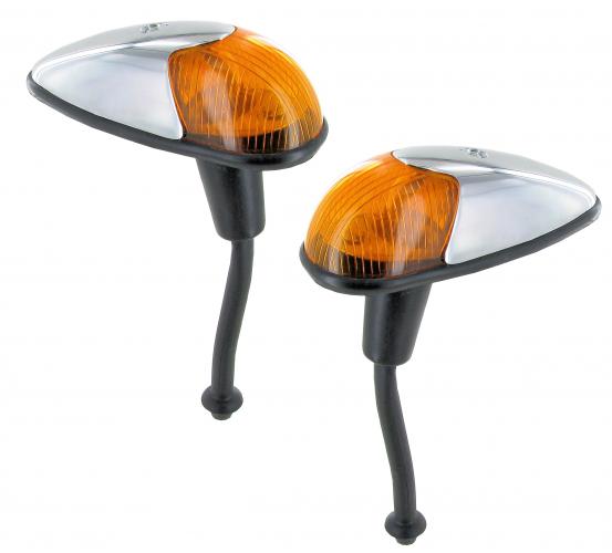 Etuvilkut täydellisenä, oransseilla linsseillä