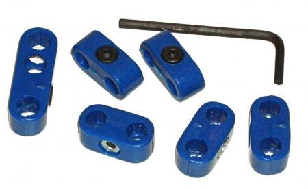 Sytytysjohtimien kiinnikkeet, siniset