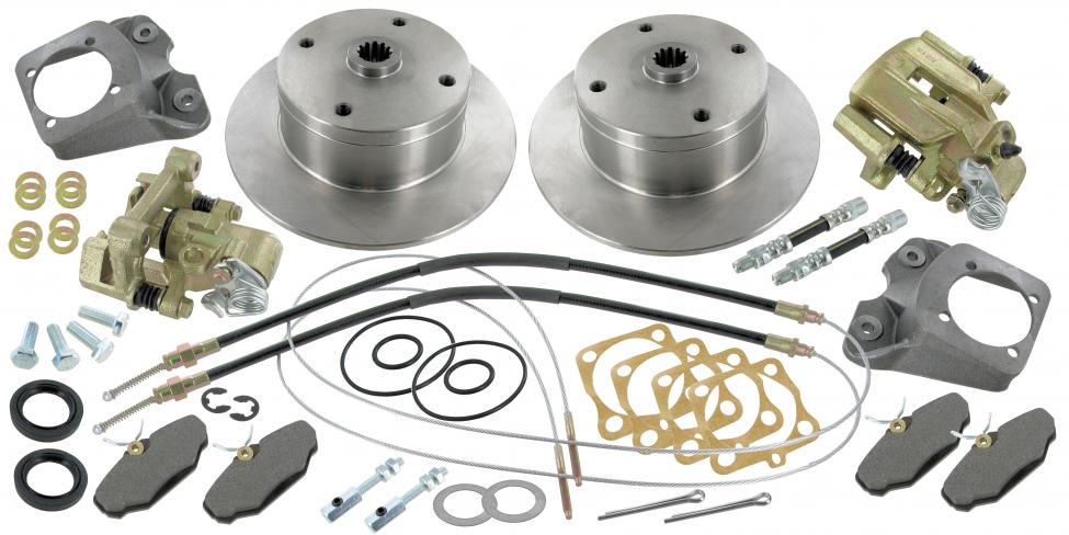 Schijfremmen set achterzijde (4 x 130 mm)