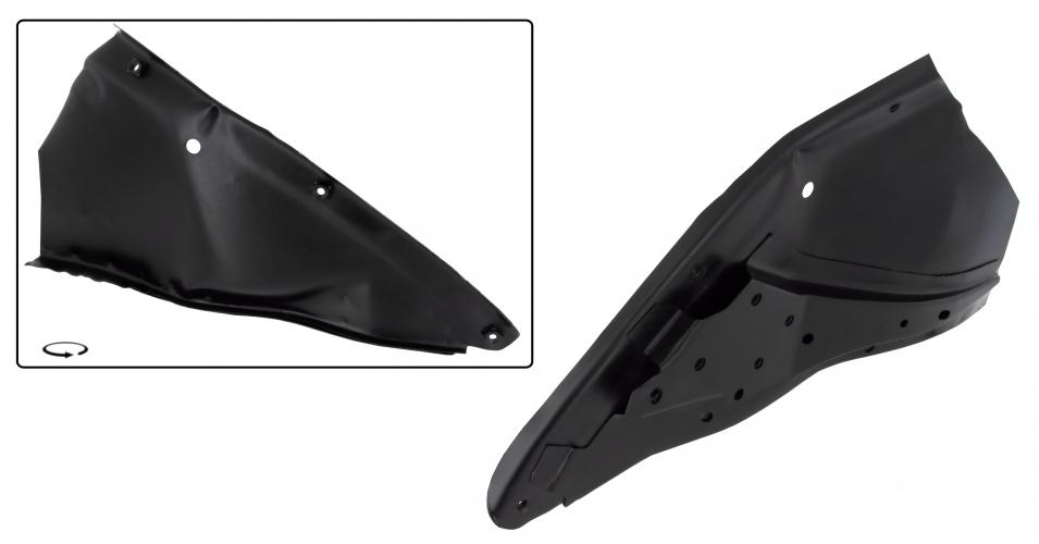 Bumpersteun met beplating rechts achterzijde