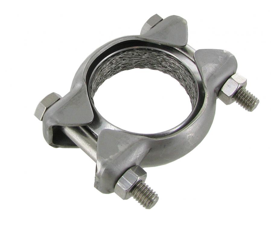 Lämmönvaihtimen J-putken / äänenvaimentimen kiinnityspanta, ruostumatonta terästä