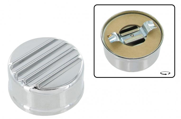 Öljyntäytön korkki, kromattu