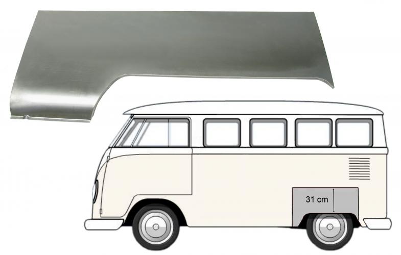 Takapyöräkotelon korjauspaneeli vasemmalle