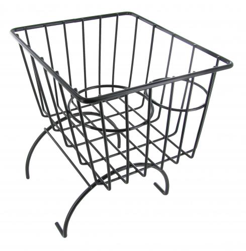 Opbergmandje met bekerhouders zwart