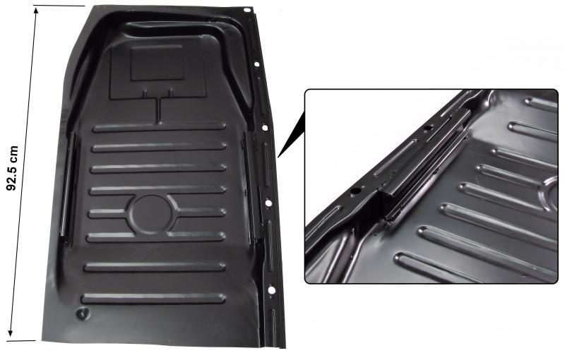 1 / 2 lattiapelti, taakse, vasen