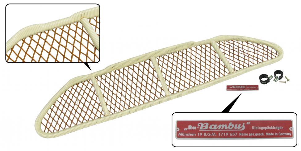 Karttahylly kojelaudan alle (Bambus), muovia