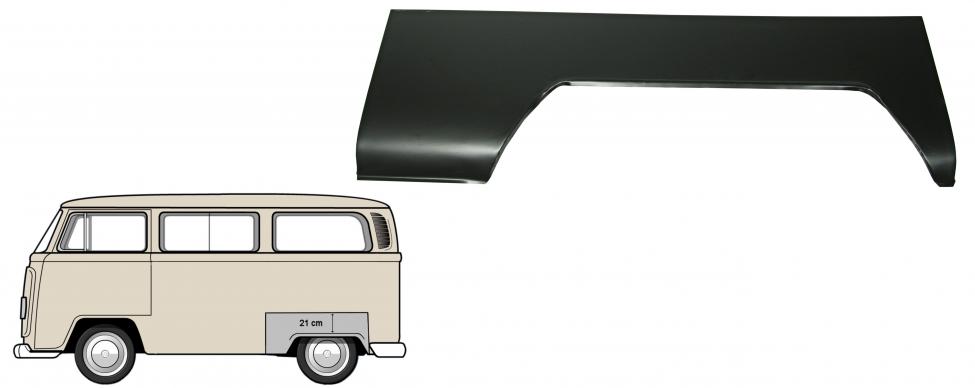 Takapyöränkaaren paneeli vasen