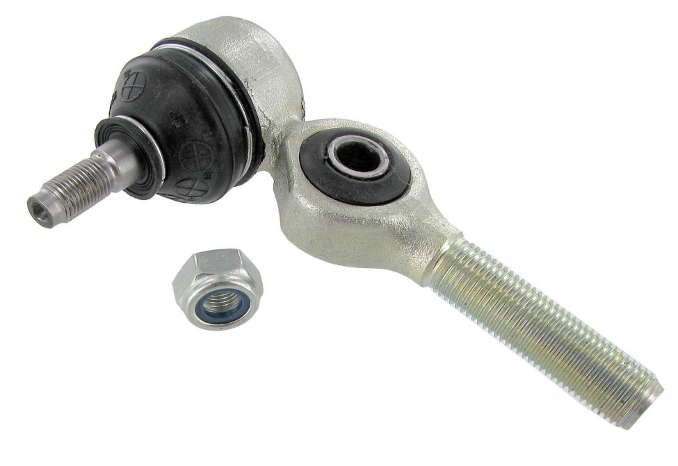 Raidetangonpää jossa kiinnitys ohjausiskunvaimentimelle, vasenkätinen kierre