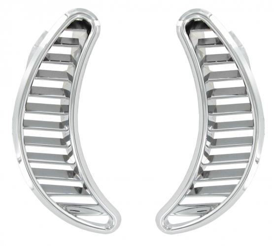 Ventilatieroosters zijkant verchroomd