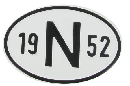 Nasjonalitet skilt: N 1952