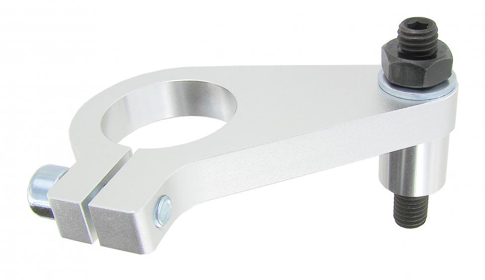 123-virranjakajan kiinnityspanta, kiilloitettua alumiinia