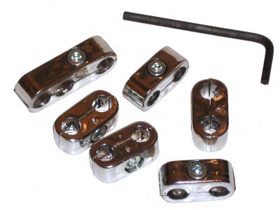 Sytytysjohtimien kiinnikkeet, kromattu