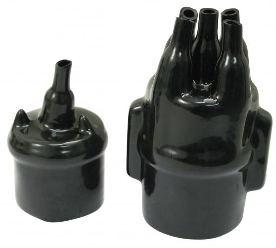 Sytytysjohdinsarja, vedenkestävä, musta (2-osainen)