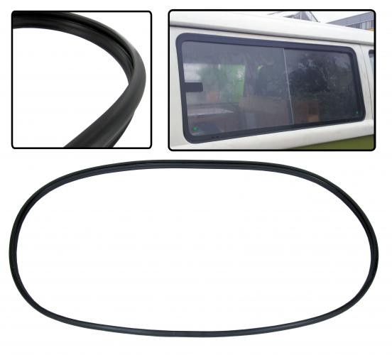 Liukuikkunan tiiviste vasemmalle tai oikealle, keskelle tai taakse