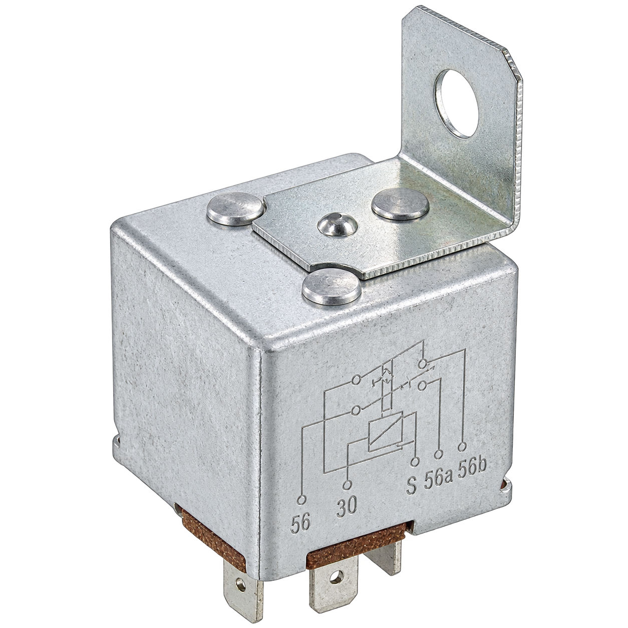 High beam relay 12V with metal housing