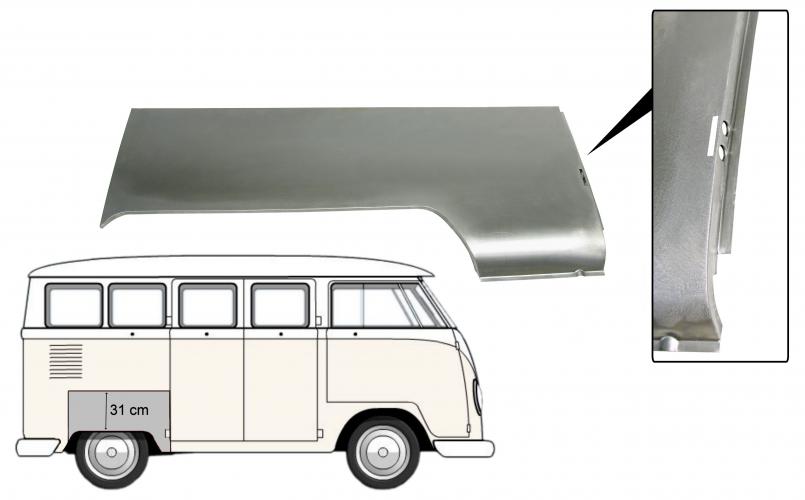 Takapyöränkaaren korjauspaneeli oikealle