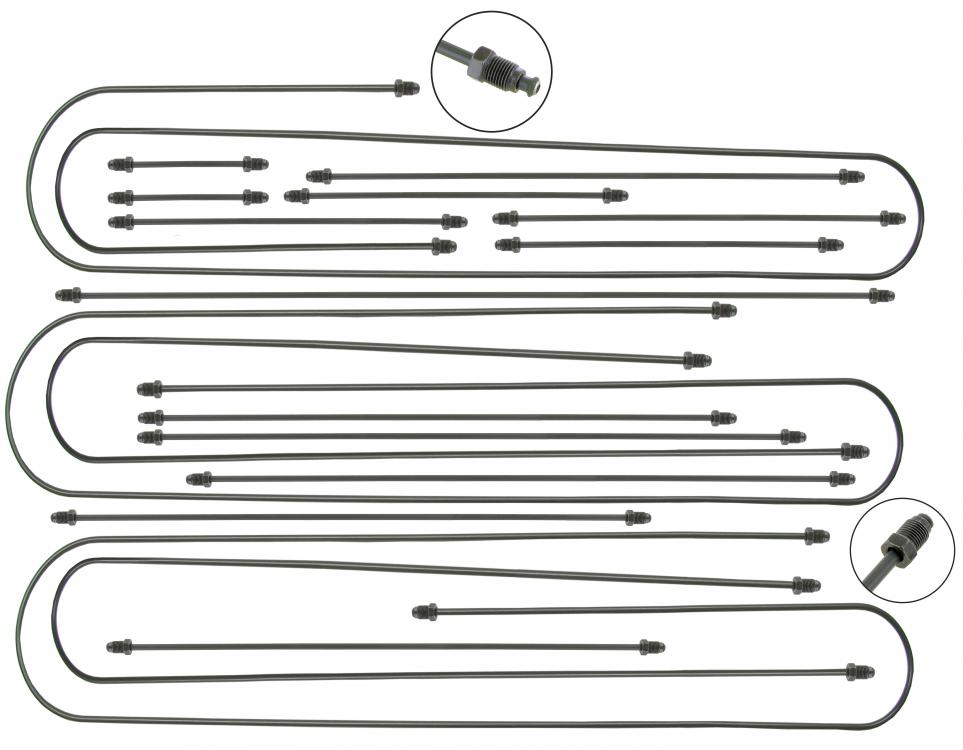 Conjunto de tubos de travões (18 peças)