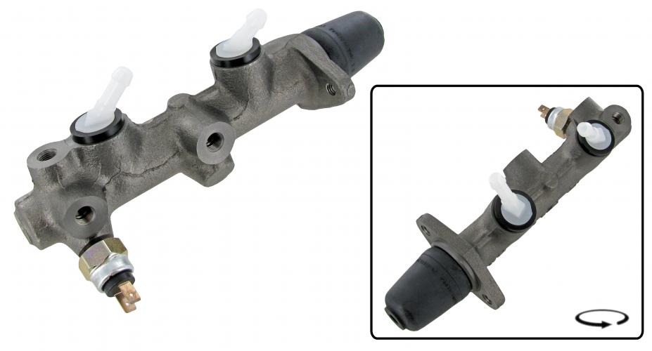 Pääjarrusylinteri, 2-piirinen