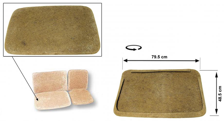 Pehmuste, hevosenjuuri, pohja, 2 / 3 etupenkkiä