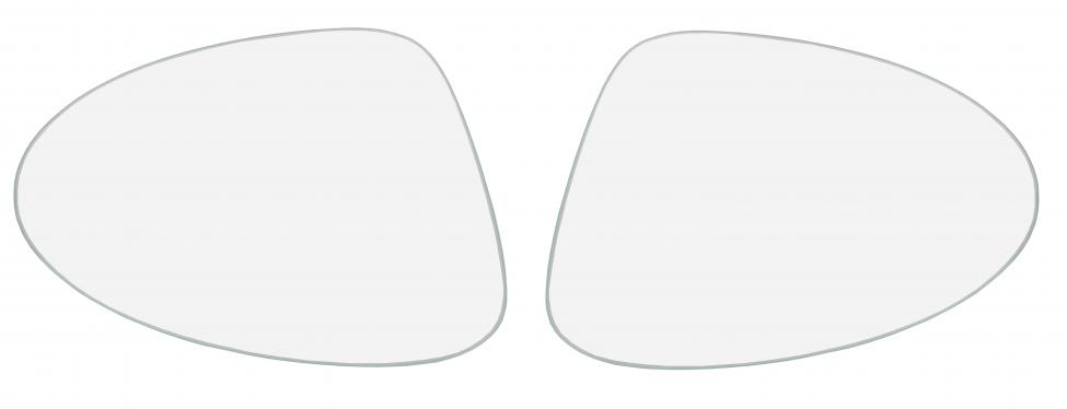 Achterruit blank glas