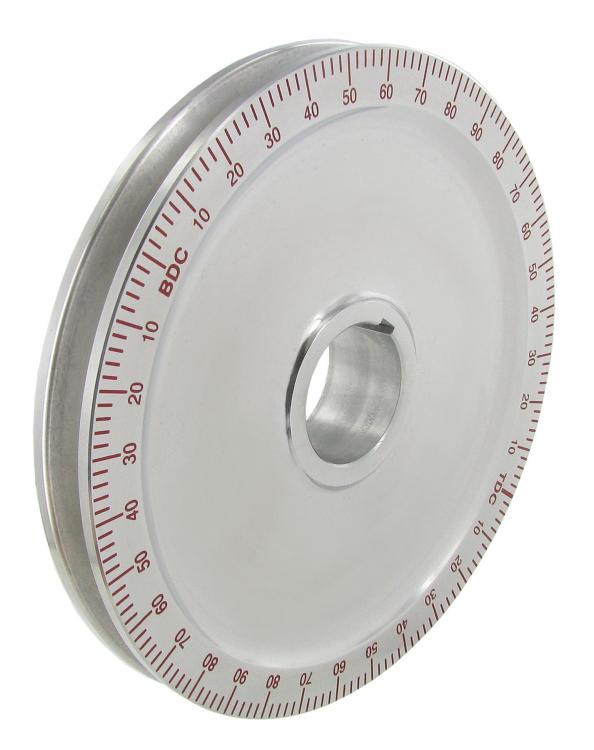 Hihnapyörä, alumiinia, punaisella asteikolla