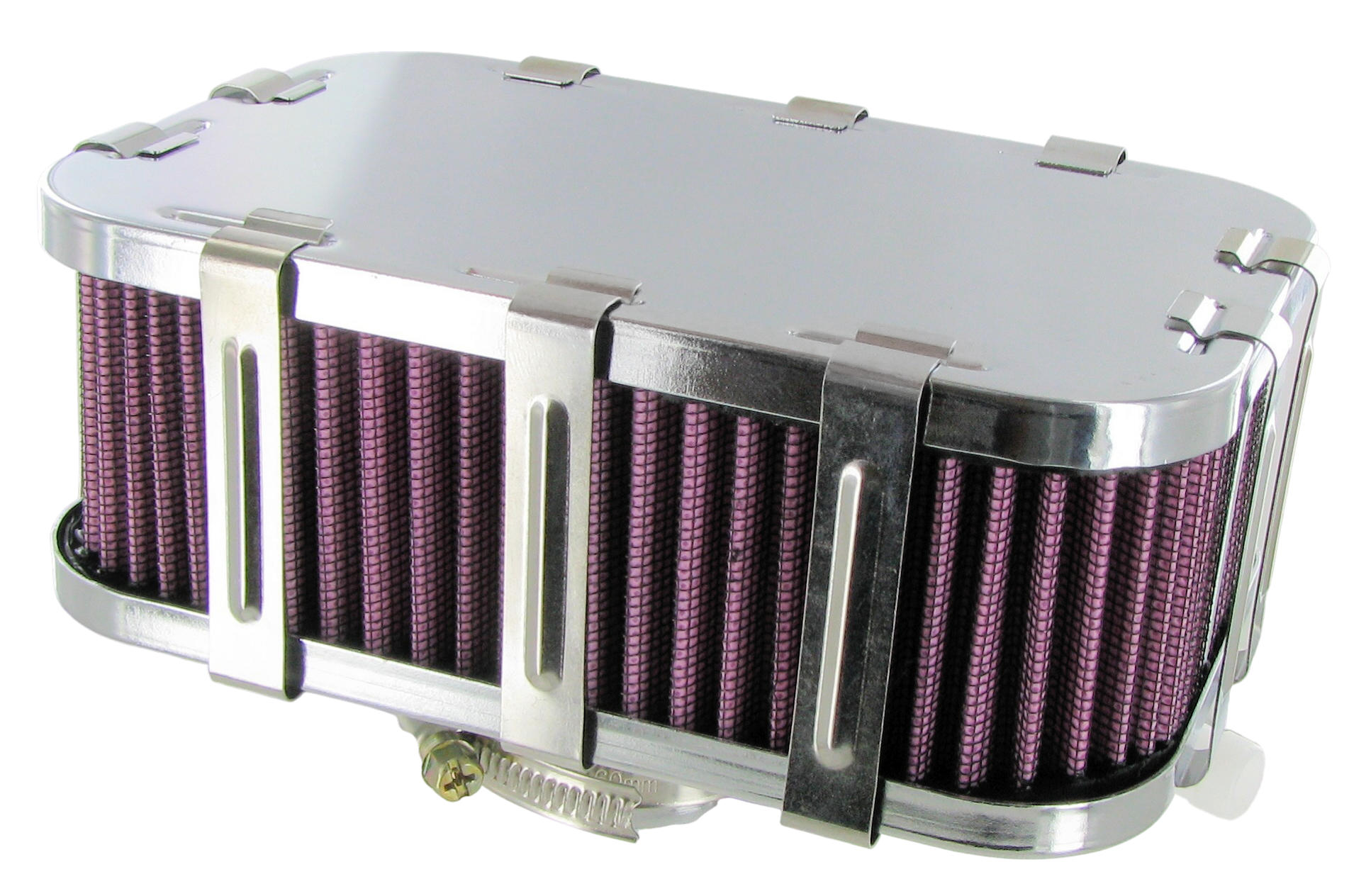 Verchroomd rechthoekig luchtfilter