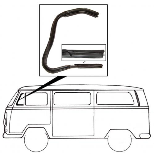 Borracha de vedação do janela triangular articulado da porta de cabina esquerda