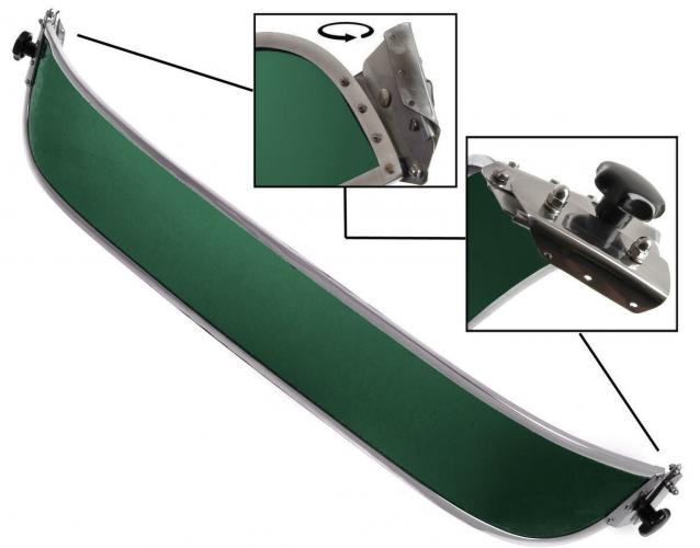 Gangsterkeps solskydd grön Perspex