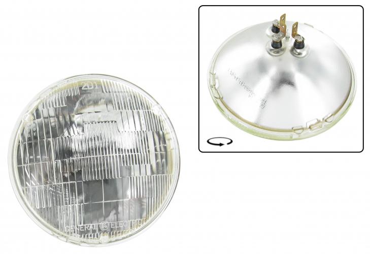 Ajovaloumpio (sealed beam eli polttimo ei vaihdettavissa), 12V