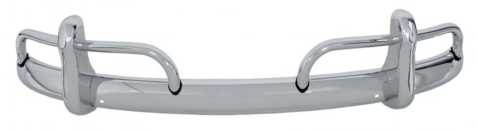 Achterbumper met beschermingsbuizen verchroomd