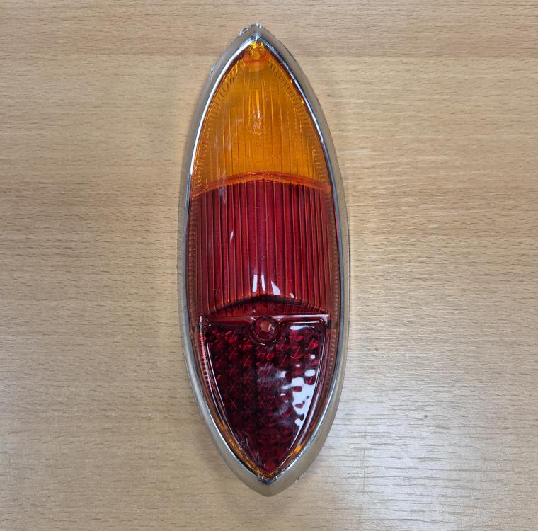 Taillight lens European amber/red (each) 10643 second chance