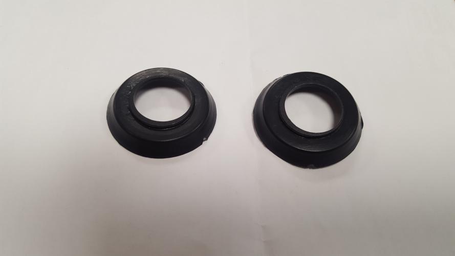 Window or door handle escutcheons black (per pair) 3408 second chance Afwerking is wat grof